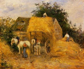 卡米耶 畢沙羅 The Hay Wagon, Montfoucault 卡米耶 畢沙羅 The Hay Wagon, Montfoucault